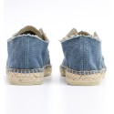 Espadrilles bleu denim avec lacets