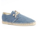 Espadrilles bleu denim avec lacets