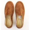Espadrilles en daim camel