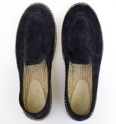 Espadrilles en daim bleu marine 2