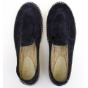 Espadrilles en daim bleu marine