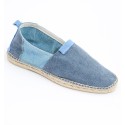 Espadrilles bleu denim et bleu clair