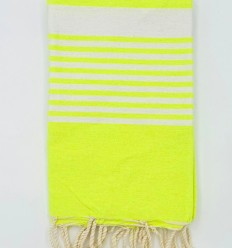 Fouta arthur jaune fluo