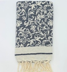 Fouta Victoria bleu nuit 2