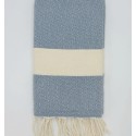 Fouta Diamant bleu denim
