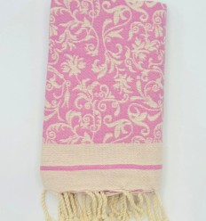 Fouta Victoria rose persan 2