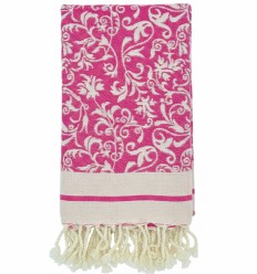 Fouta Victoria rose fuchsia 2