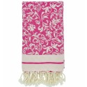 Fouta Fleur de Lys rose fuchsia