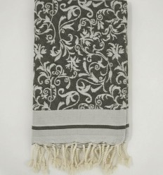 Fouta Victoria gris anthracite 2