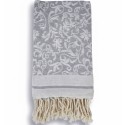 Fouta Victoria Gris – Serviette de Plage Élégante