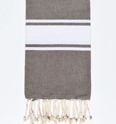 Fouta classique marron chocolat