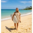Poncho de plage beige foncé