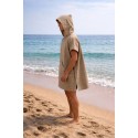 Poncho de plage beige foncé