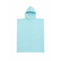 Poncho de plage bleu azur
