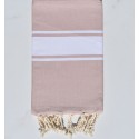 Fouta plate vieux rose