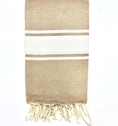 Fouta classique beige lin