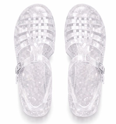 Sandales transparentes pailletées femme – chaussures légères et élégantes été