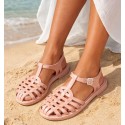 Sandales rose poudré
