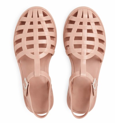Sandales rose poudré