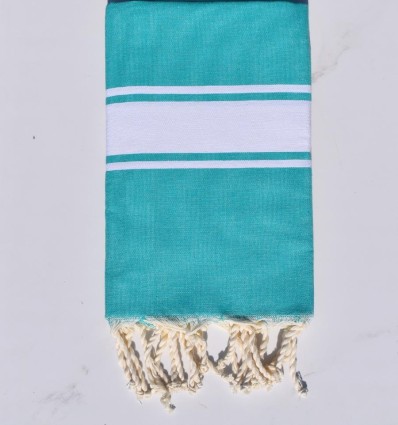 Toalha de praia plana azul tiffany