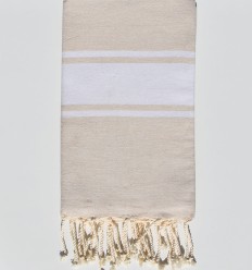 Fouta classique beige vanille