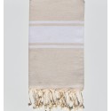 Fouta classique beige vanille