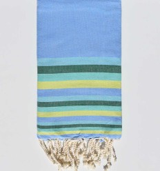 Fouta Miami couleur bleu