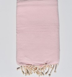 Jeté uni rose bébé 150x250 cm
