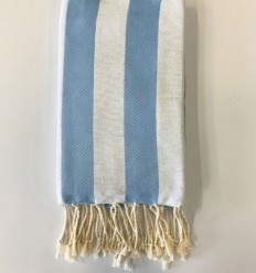 Fouta Alaska bleu clair 2