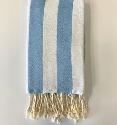 Fouta Alaska bleu clair