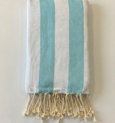 Fouta Alaska bleu turquoise 2