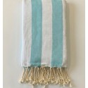 Fouta Alaska bleu turquoise