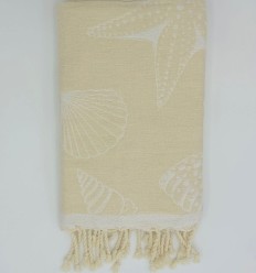 Fouta Fidji beige vanille 2