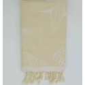 Fouta Fidji beige vanille