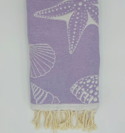 Fouta Fidji parme