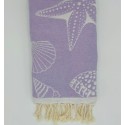 Fouta Fidji parme