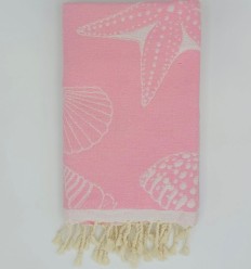 Fouta Fidji rose bébé 2