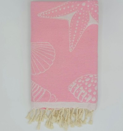 Fouta Fidji rose bébé