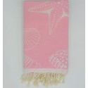 Fouta Fidji rose bébé