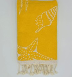 Fouta Fidji jaune foncé 2