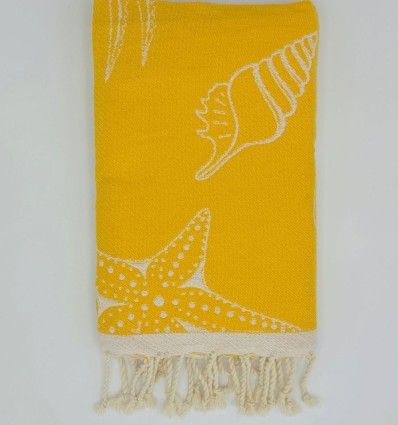 Fouta Fidji jaune foncé