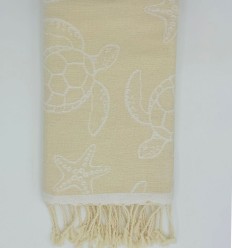 Fouta Seychelles Beige Vanille 2