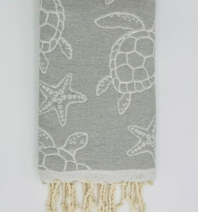 Fouta Seychelles Gris
