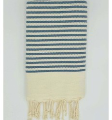 Woad Blau Zebra Fouta