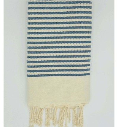 Fouta Zebra Azul Guède