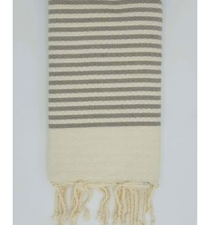 Fouta Zebra Taupe
