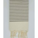 Fouta Zebra Taupe