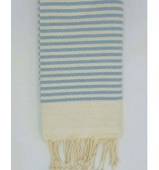 Sky Blue Zebra Fouta
