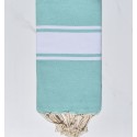 Fouta classique vert eau - FOUTA TUNISIA
