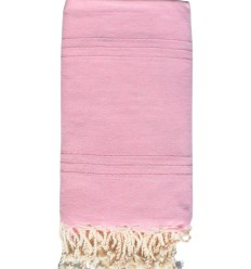 Jeté uni rose clair